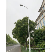 Single arm powder coating lamp pole